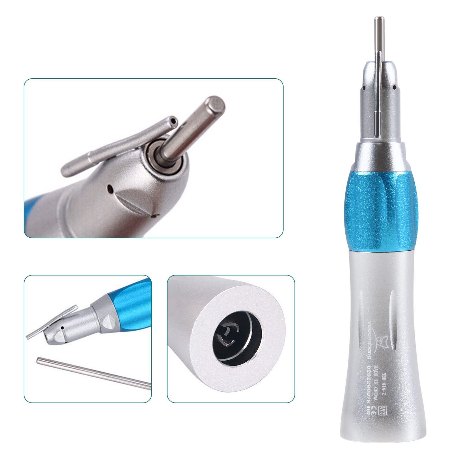 Surgical Dental Straight Handpiece 1:1 NoseCone External Irrigation Low Speed OR