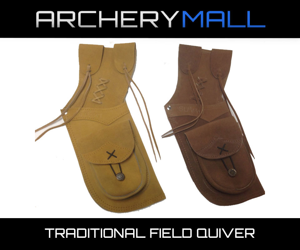 Summit Suede Leather Archery Field Quiver - Right or Left hand