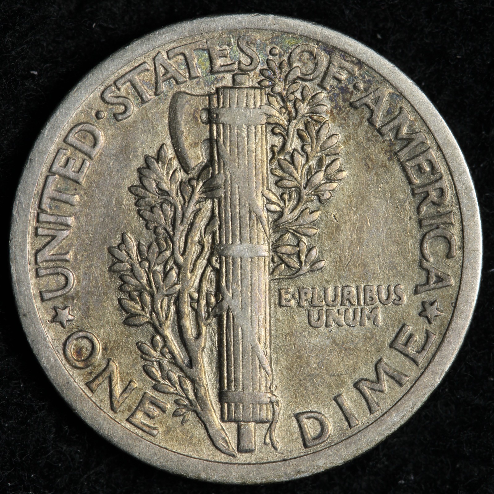 1918 Mercury Silver Dime AU E223 YONF