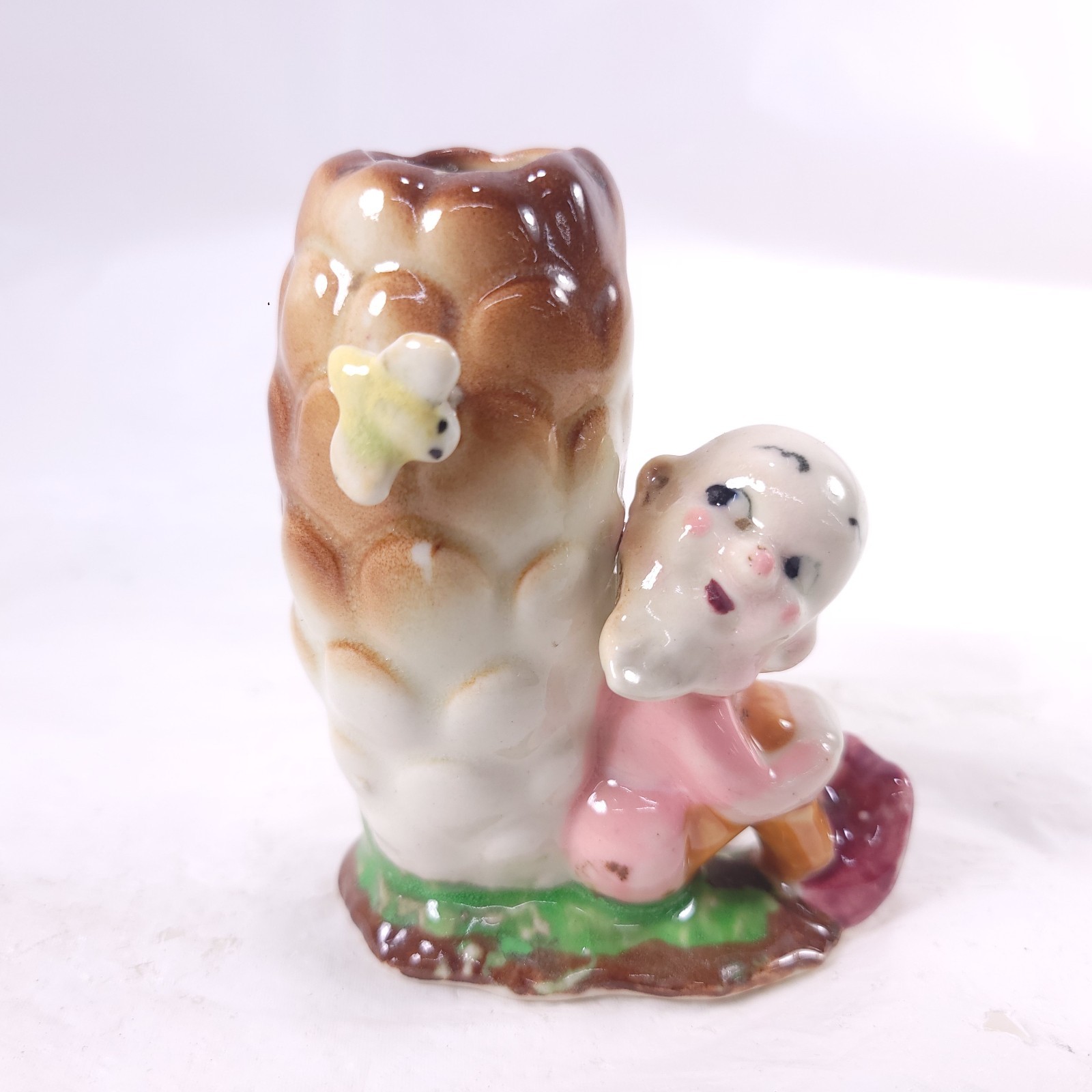 Elf Pixie Bee Hive Bee Bud Vase Planter Japan Whimsical Boho Kitschy Decor