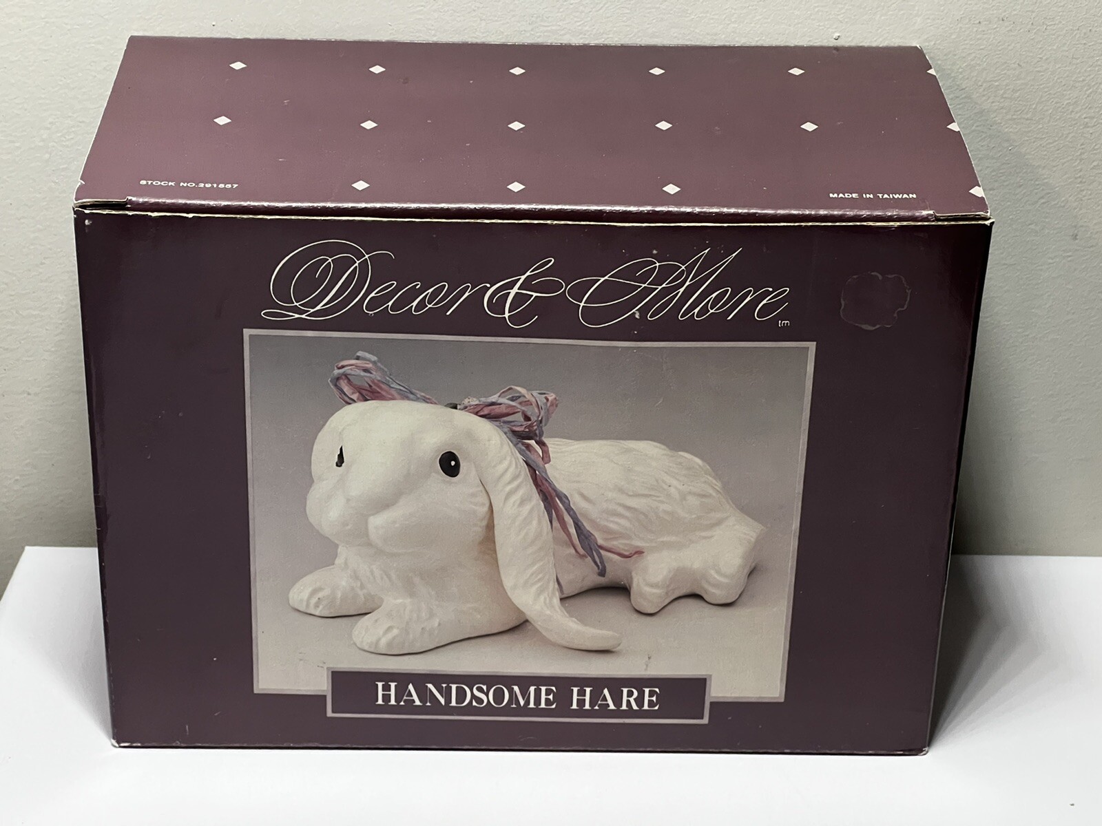 Bunny Handsome Hare Figurine Excellent Used Condition 4”T Vintage Ceramic White