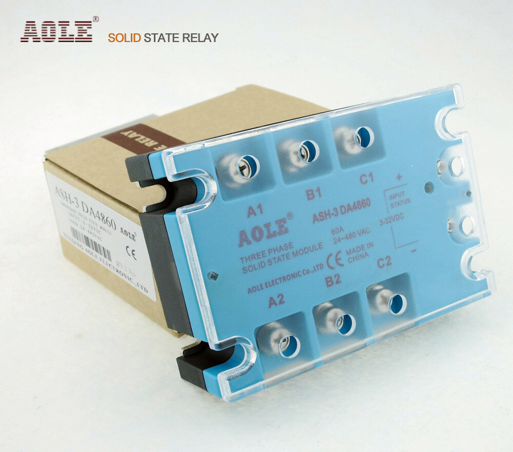60A DC-AC ASH-3DA4860 three-phase solid state relay TSR-60DA