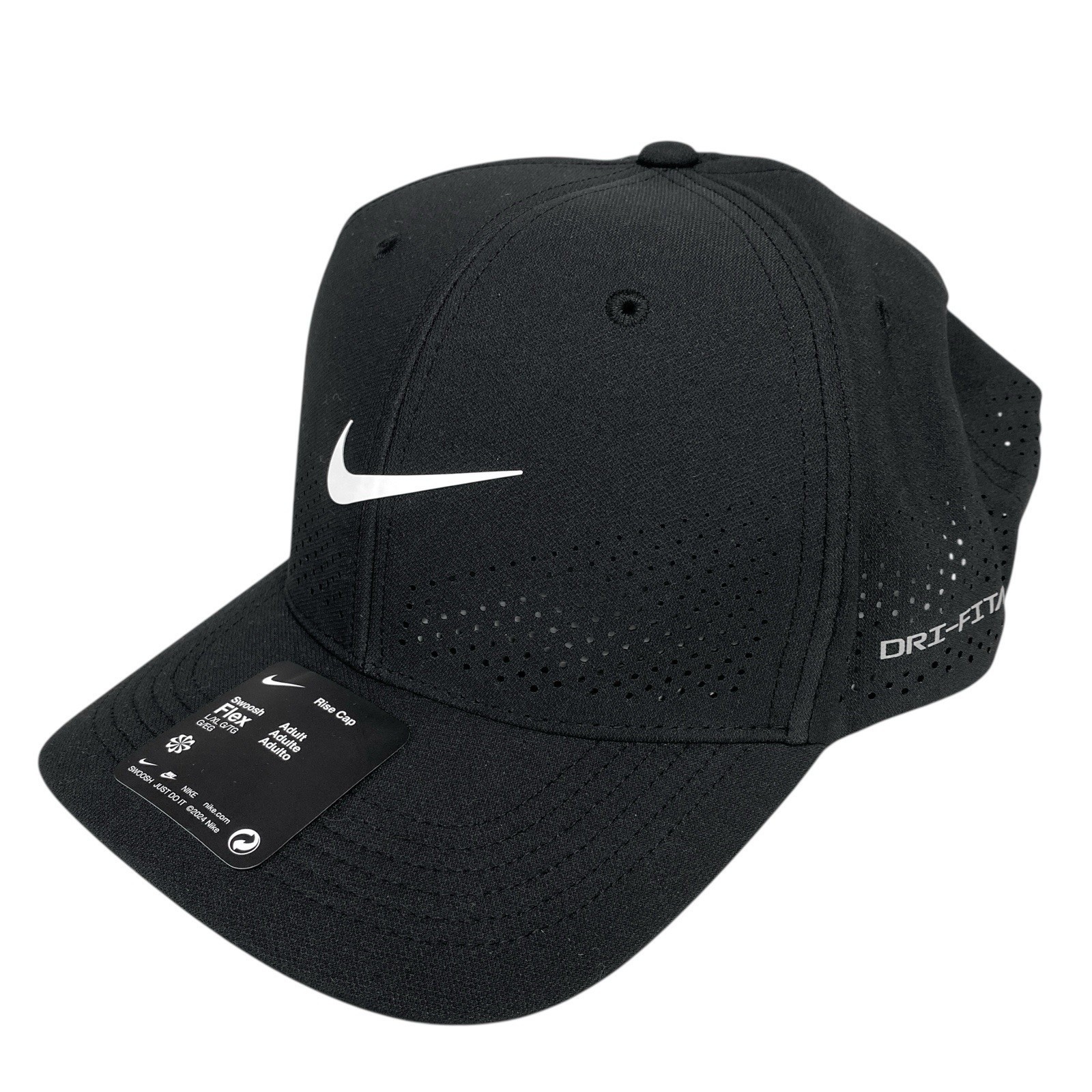 Nike Dri-FIT ADV Rise Structure Swoosh Flex Cap Unisex Size M/L FB5633 010 NWT