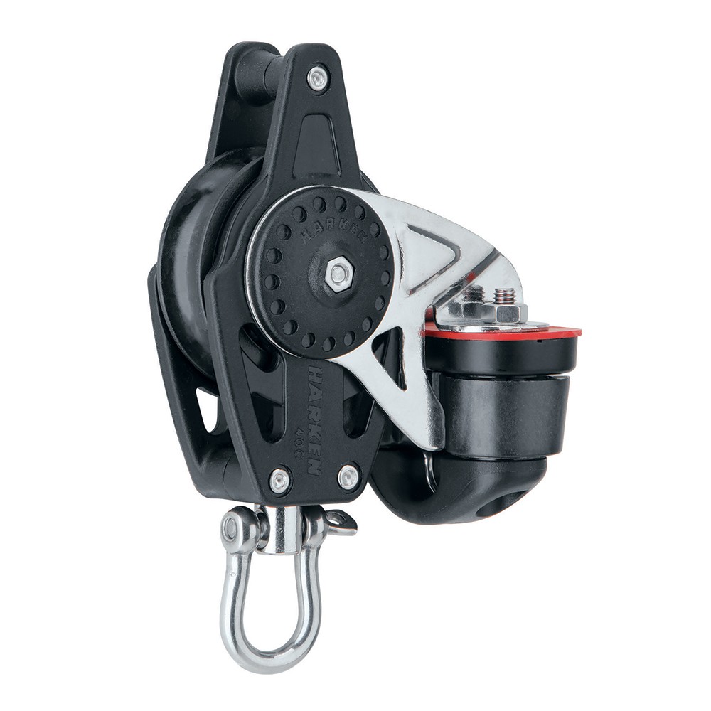 Harken 40mm Carbo Air Block w/Cam Cleat & Becket HARKEN 2646  Expedited Ship