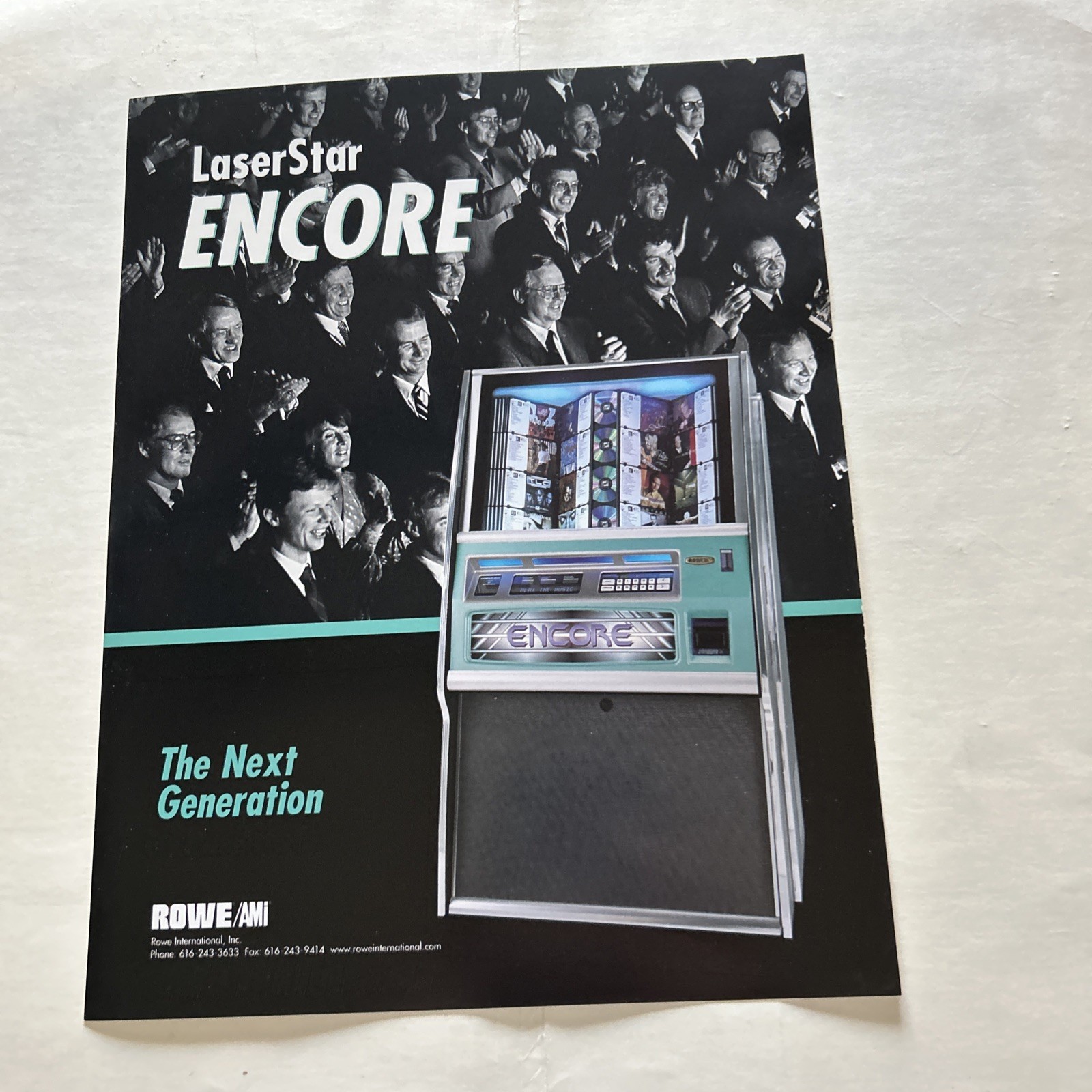Original Factory Jukebox Ami-Rowe Laserstar Cd  Encore FLYER