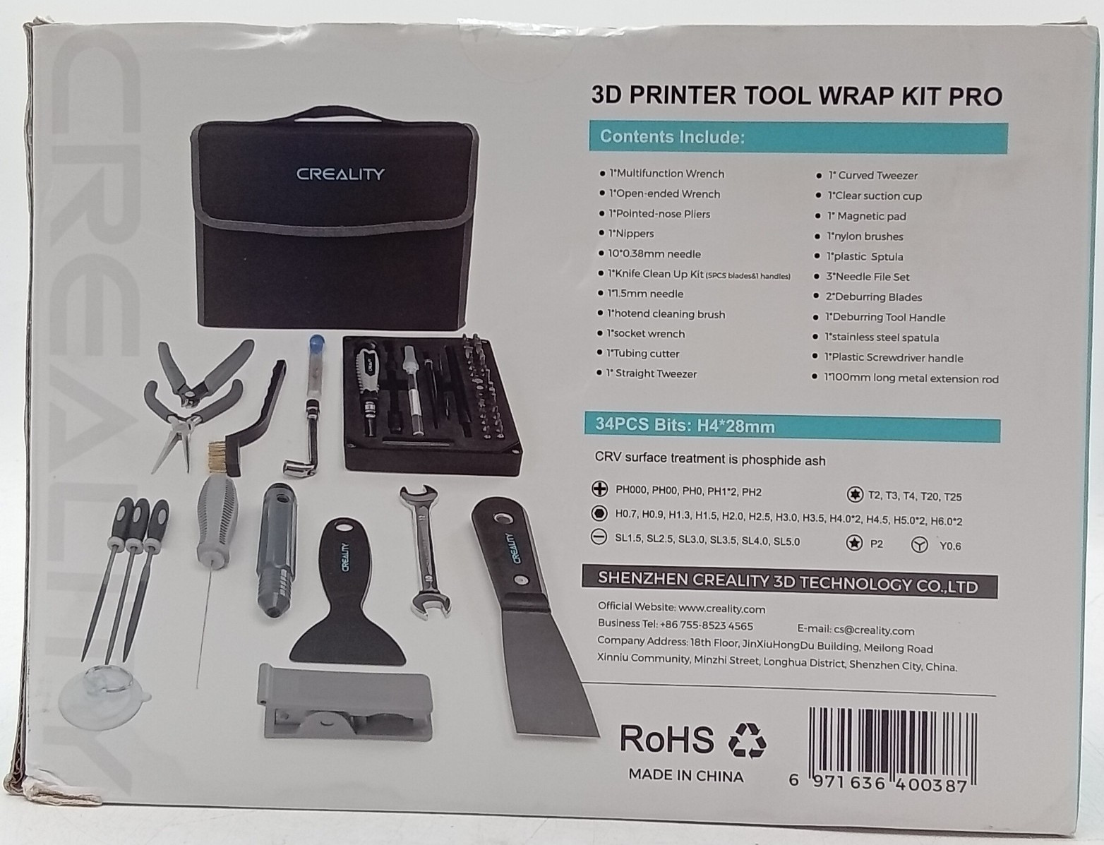 Creality 3D Printer Tool Wrap Kit Pro Assembly/Removal/Filament Cutting Tools