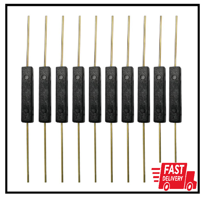 10Pcs Plastic Reed Switch Reed Contact Normally Open (N/O) Magnetic Induction Sw