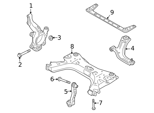 Genuine Nissan Steering Knuckle 40014-ED000