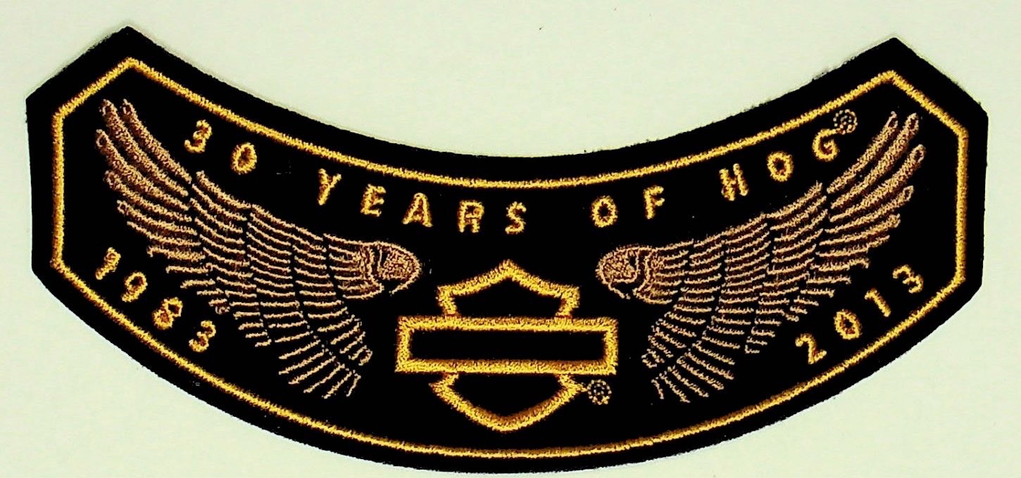 Five Collectable Harley Davidson Hog Patches -KK-56