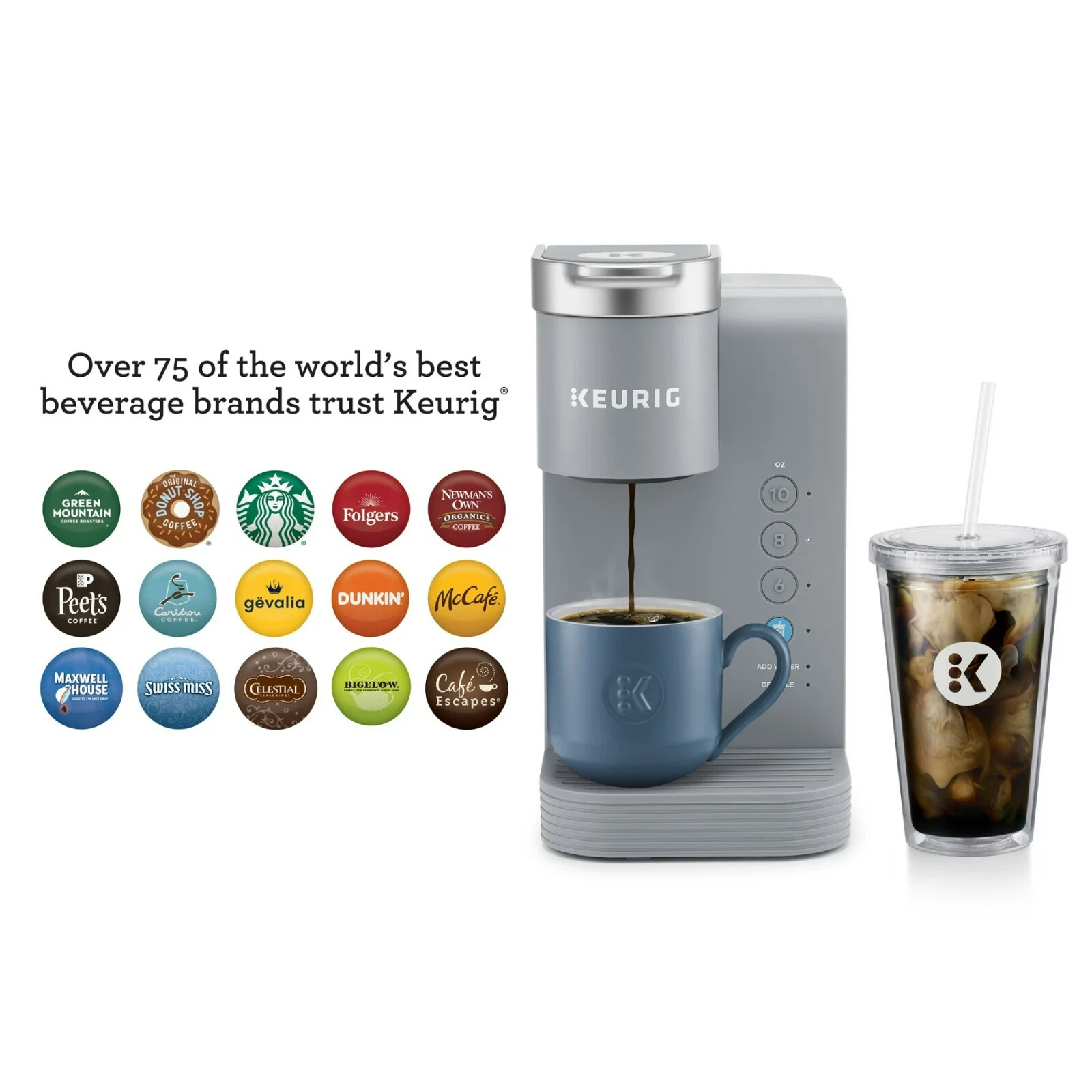 Keurig K-Express Plus Essentials Single-Serve Coffee Maker - 5000373321 (Gray)