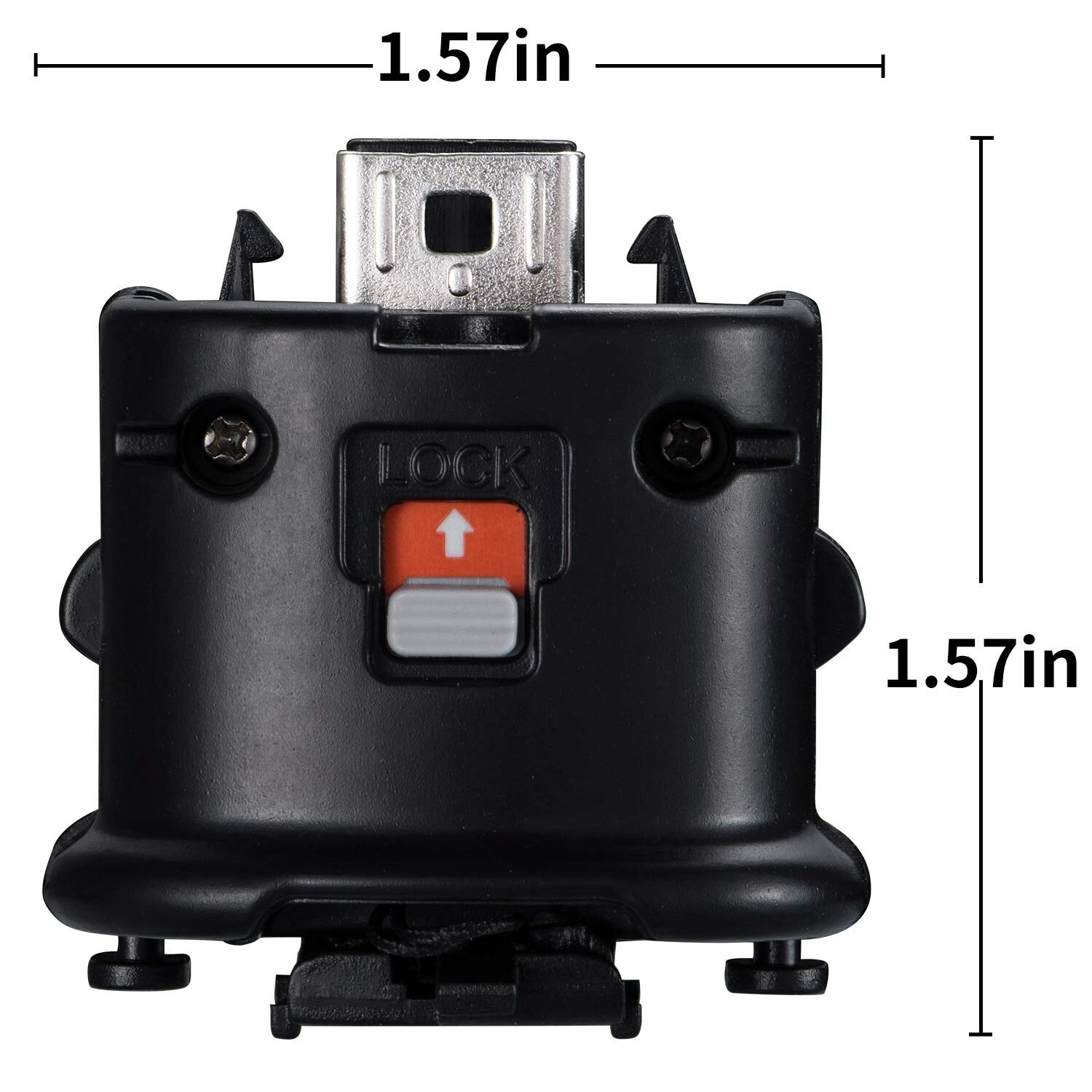 1/2x Motion Plus Sensor Adapter Attachment Nintendo Wii /Wii U Controller Black