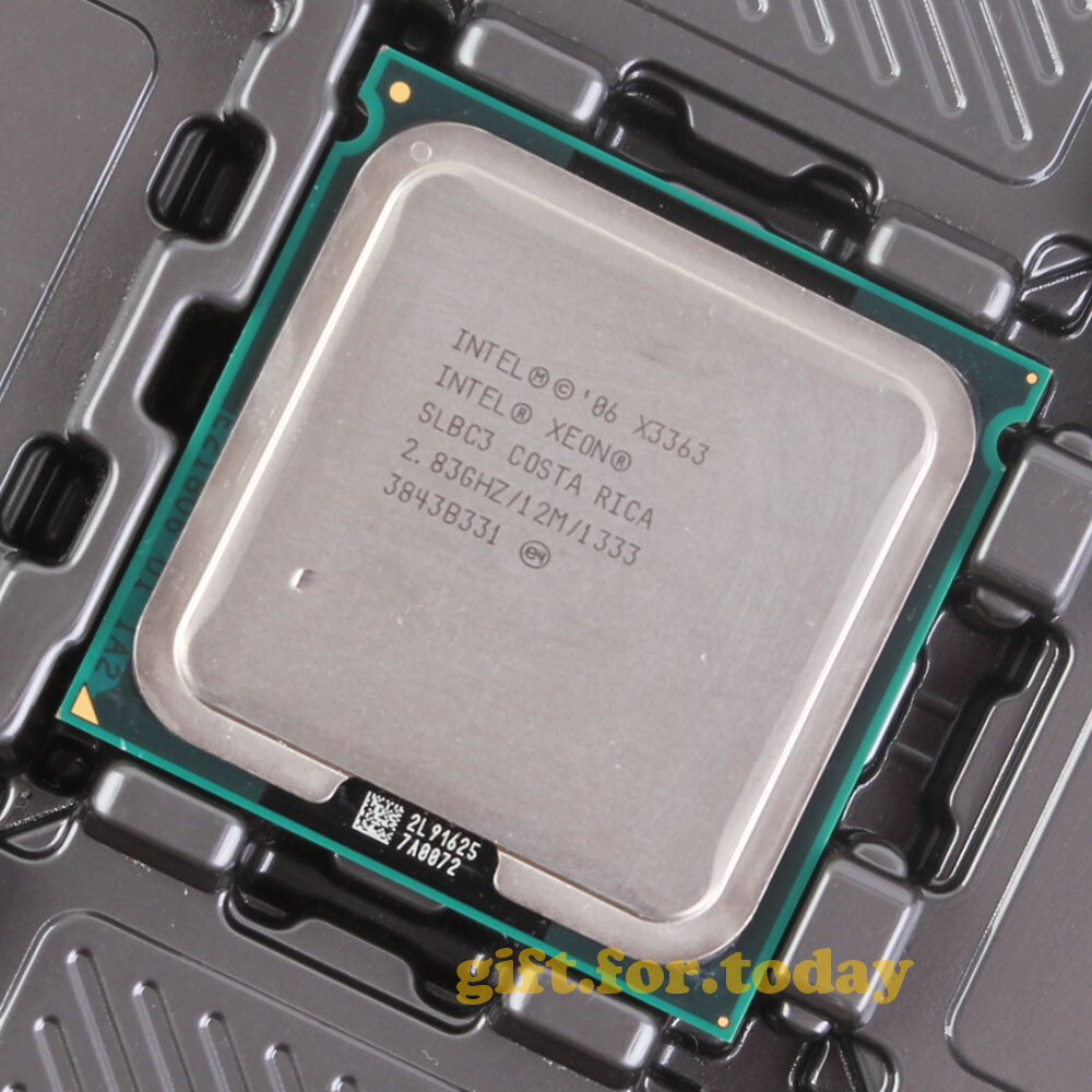 Original Intel Xeon X3363 2.83 GHz 4 cores 4 threads LGA771 SLBC3 Processor CPU