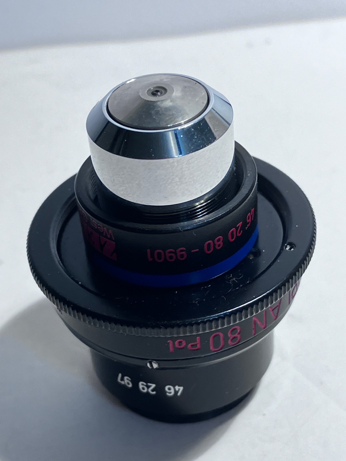 Zeiss INKO Epiplan 80X Reflected Light Microscope Objective 462080-9901 462005-