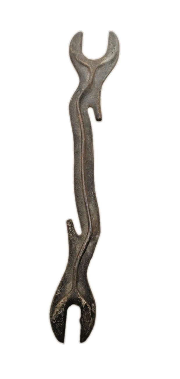 Antique Steam Valve Serpentine Wrench, 11-3/4" Long