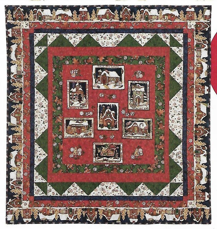 Gingerbread Town Quilt quilting pattern instructions