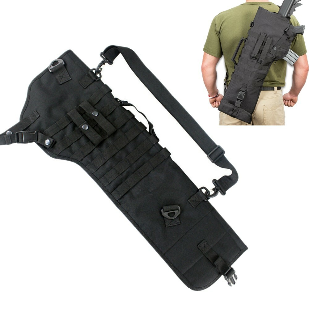 Molle Shotgun Rifle Scabbard Shoulder Gun Holster Tactical Gun Storage Case Bag