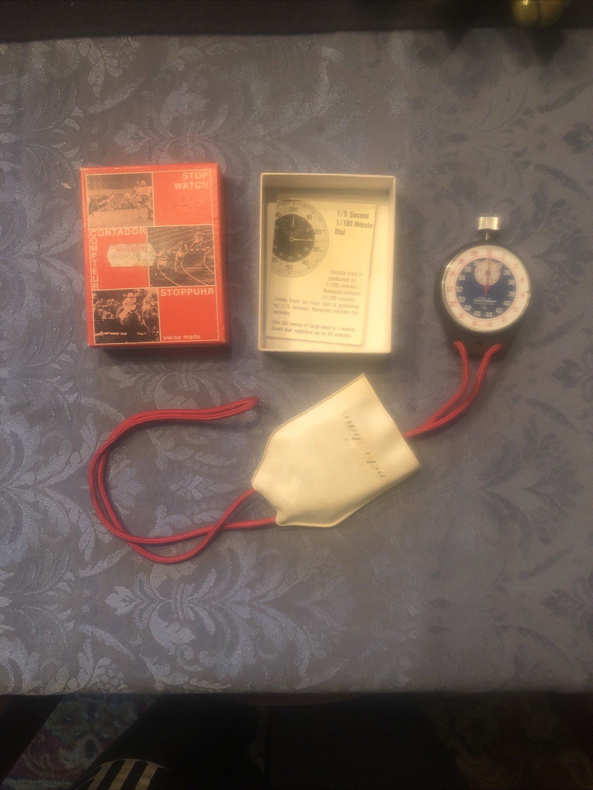 Precise Synchrolimer Shockresistant Stopwatch Swiss Made Working Vintage