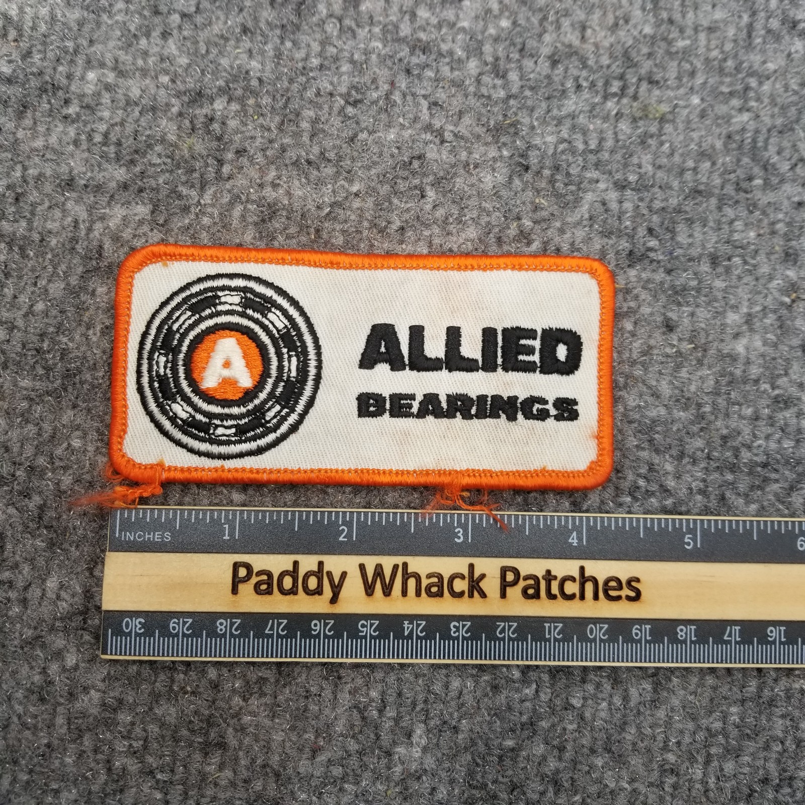 Vintage Allied Bearings Patch Car Auto Shop Work Uniform AA9