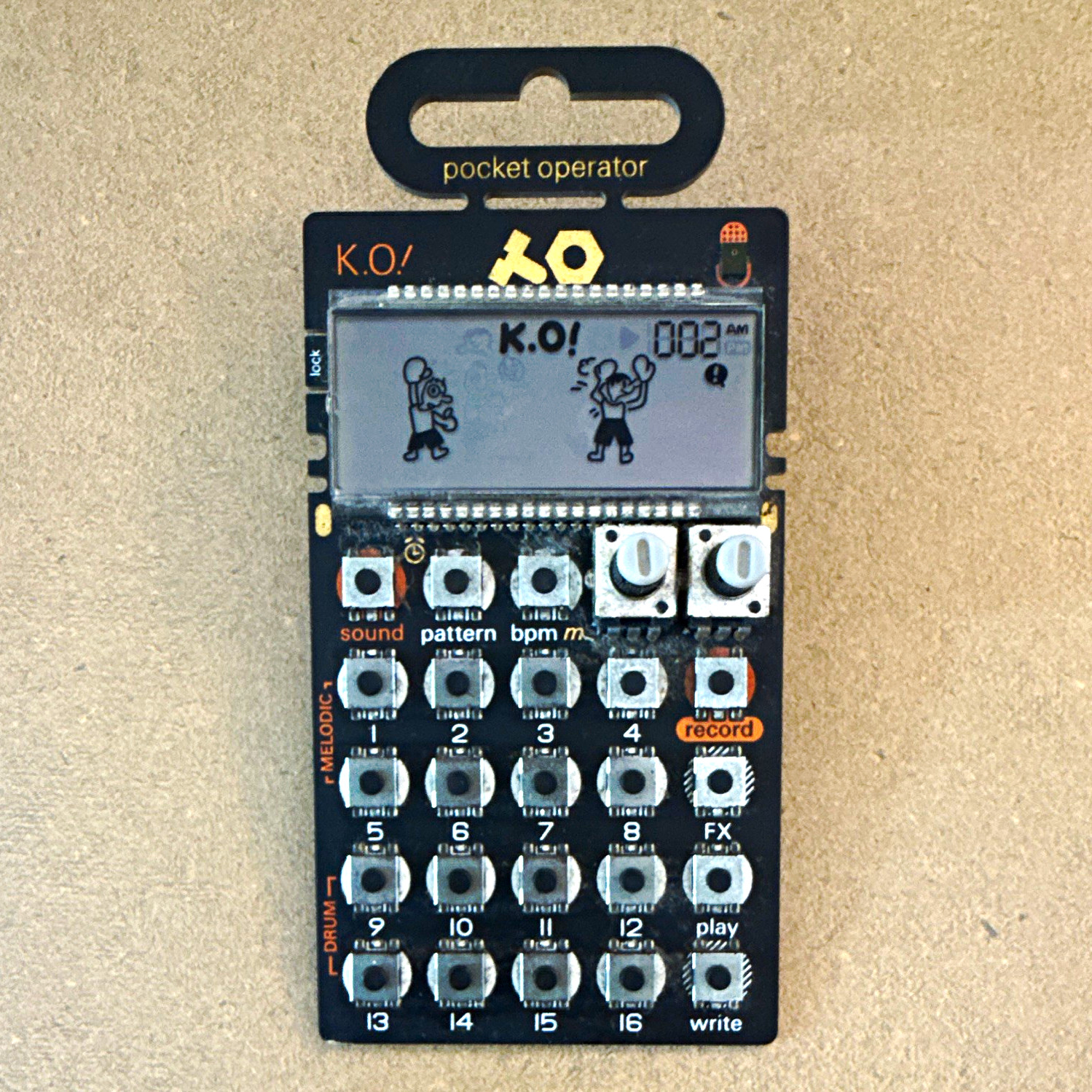 Teenage Engineering PO-33 K.O Pocket Operator Sampler Synth TESTED WORKING