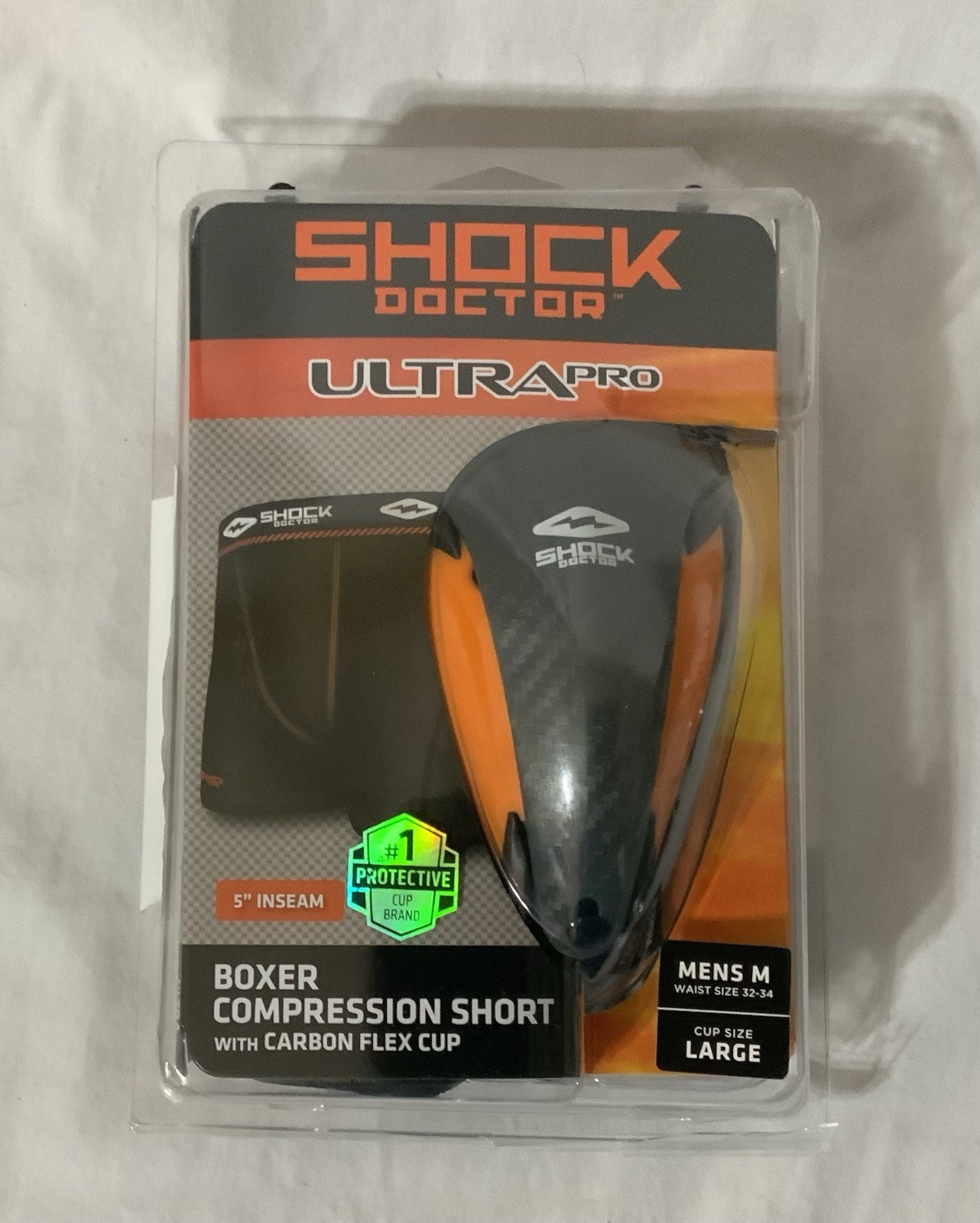 Shock Doctor Ultra Pro Boxer Compression Short W/Carbon Flex Cup Size Mens Mediu