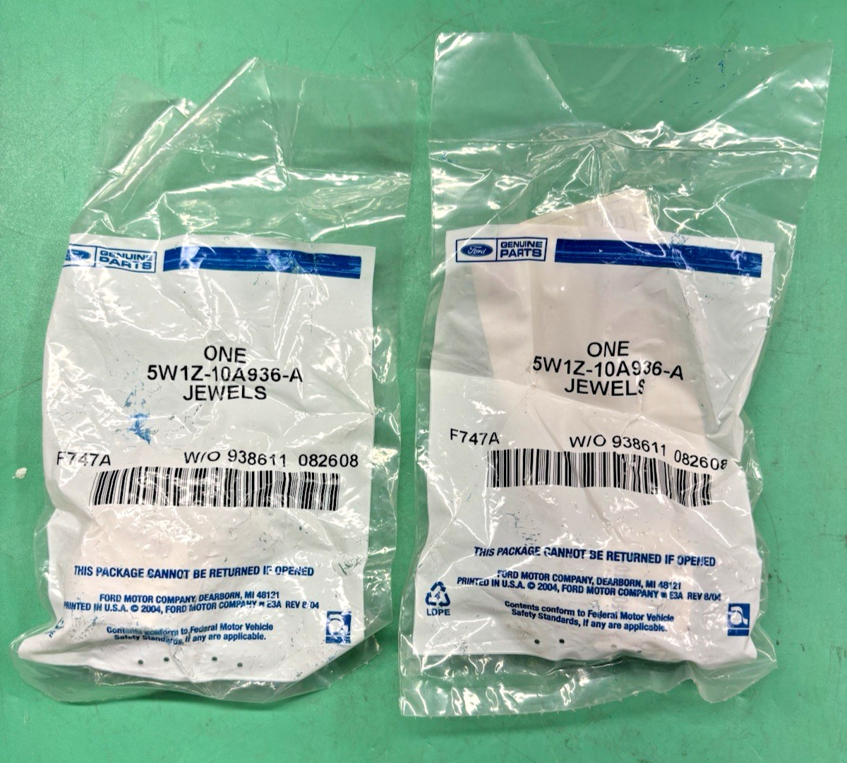 LOT OF 2🌟GENUINE OEM FORD 5W1Z-10A936-A (BW1Z-10A936-A) JEWELS-WARNING LAMP🌟FS