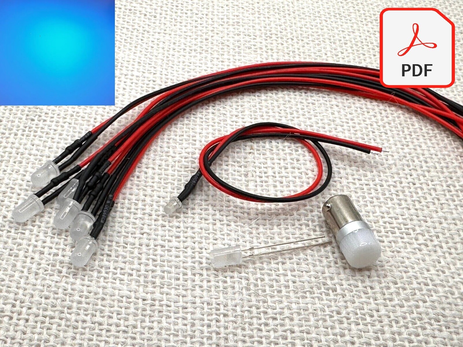 Yamaha CT-800 CT-810 replacement BLUE LED Lamp Lights kit set with INSTRUCTIONS