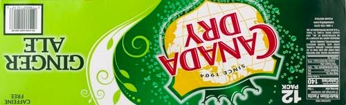Canada Dry Ginger Ale, 12 oz Cans, 12-Pack