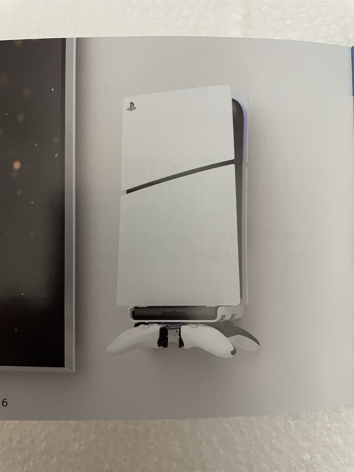 Wall Mount for All PS5 Models, Holds 2 Controllers