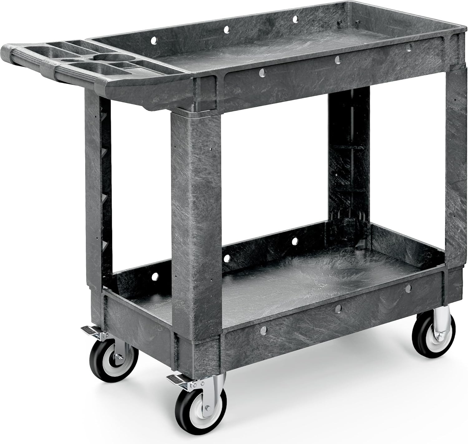 Utility Cart on Wheels 550 lbs Capacity Service Cart 40 x 17 Inch Rolling Work