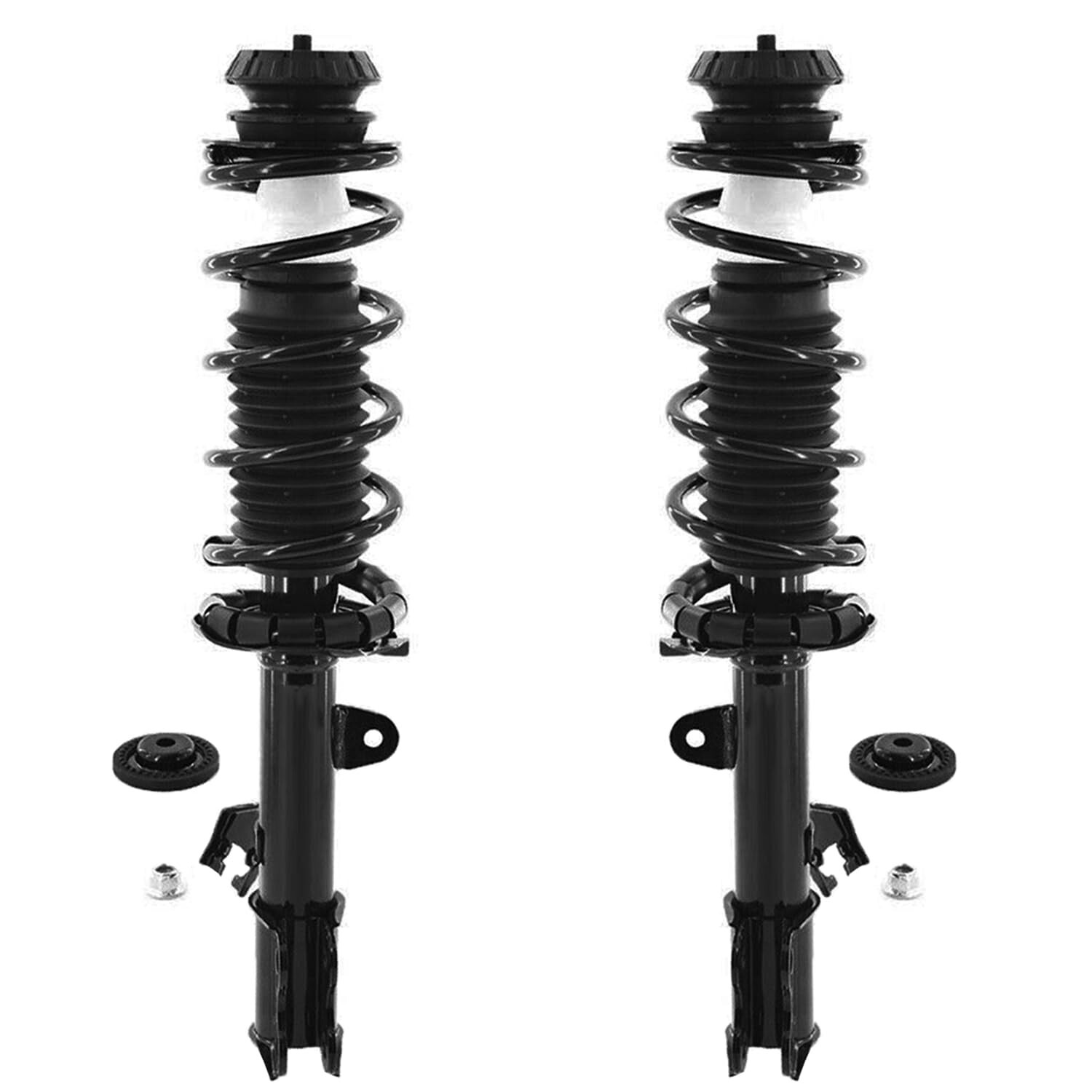 Front Left Right Struts w/ Coil Spring Sway Bar Ends Kit for Nissan Versa Note