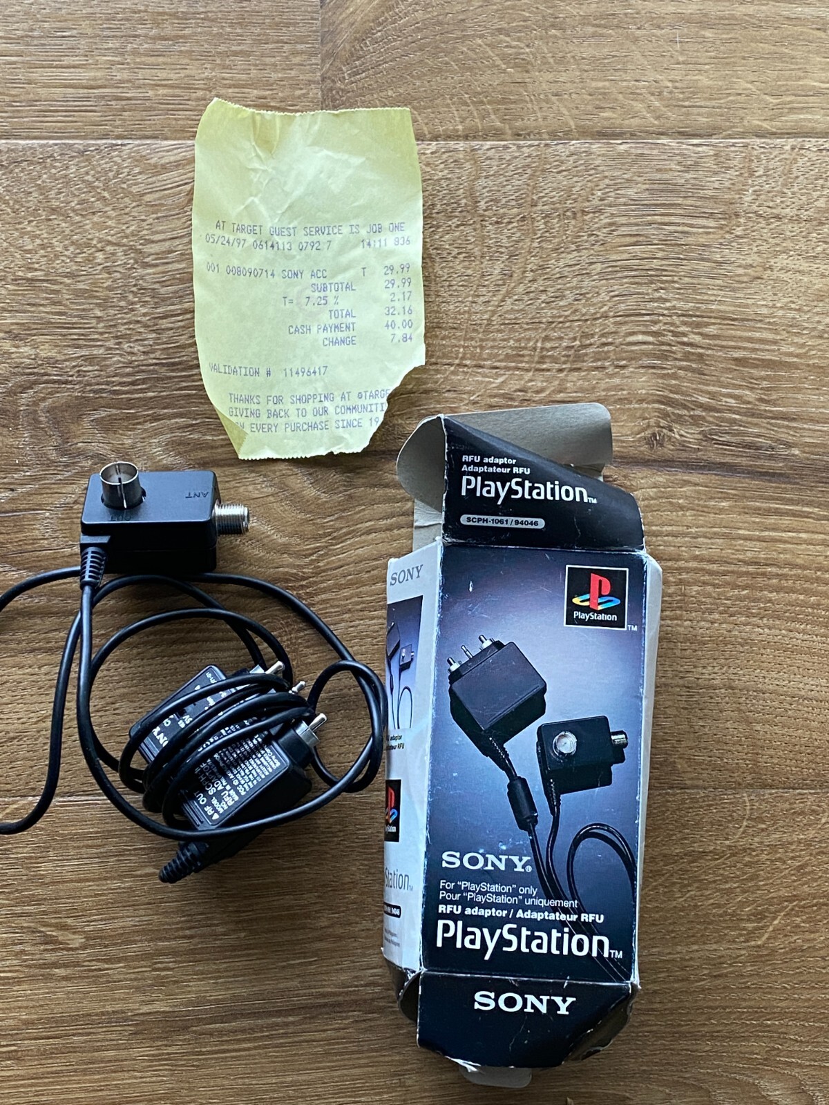 Sony Playstation RFU Adapter in Box Excellent