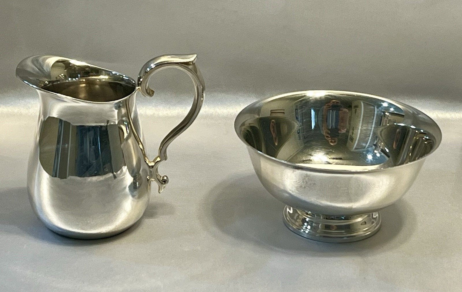 Reed & Barton Miniature Bowl And Jug Silverplate
