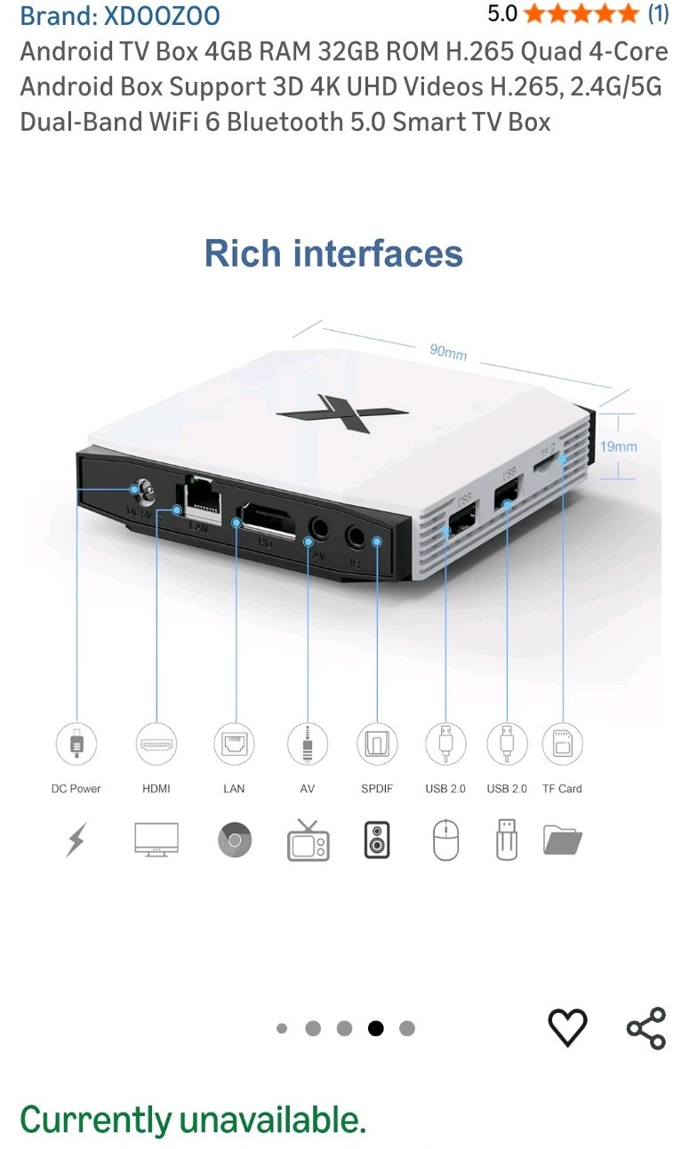 Android Streaming Box  4GB Ram 32GB ROM H.265 Quad 4 Core Android Support Box 3D