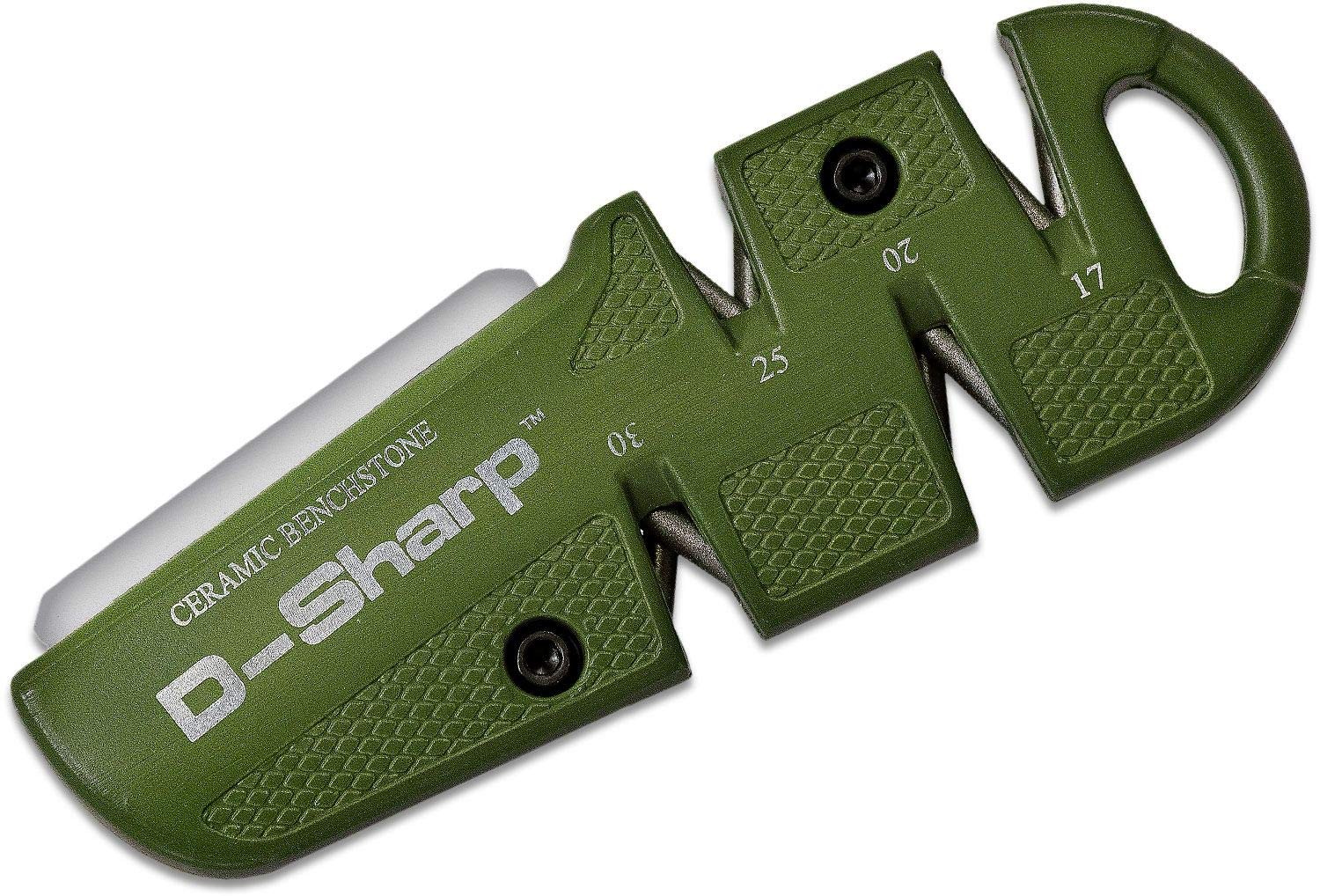 D-SHARP Diamond Pull Through Quad Angle Knife Sharpener, Green (DSHARP)