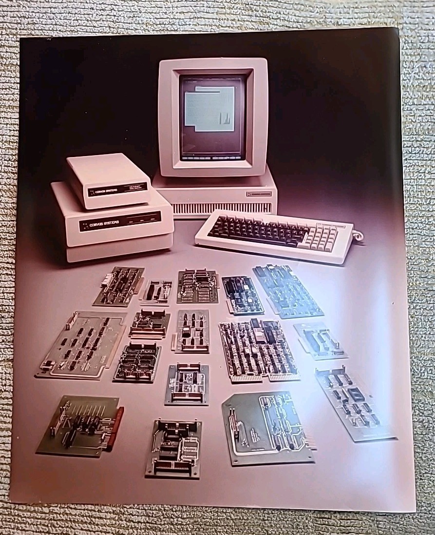 Corvus Systems Lot of 15 Large Vintage Promo Photographs Apple Vintage PC