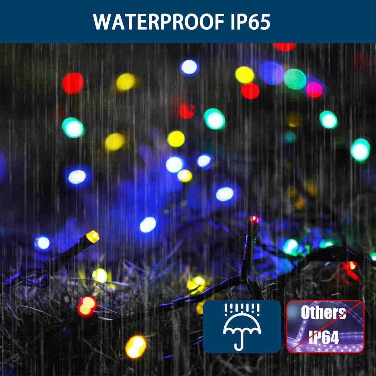 Solar LED Light String, Solar Powered 39 FT 100 Hanging Small lights 8 Modes
