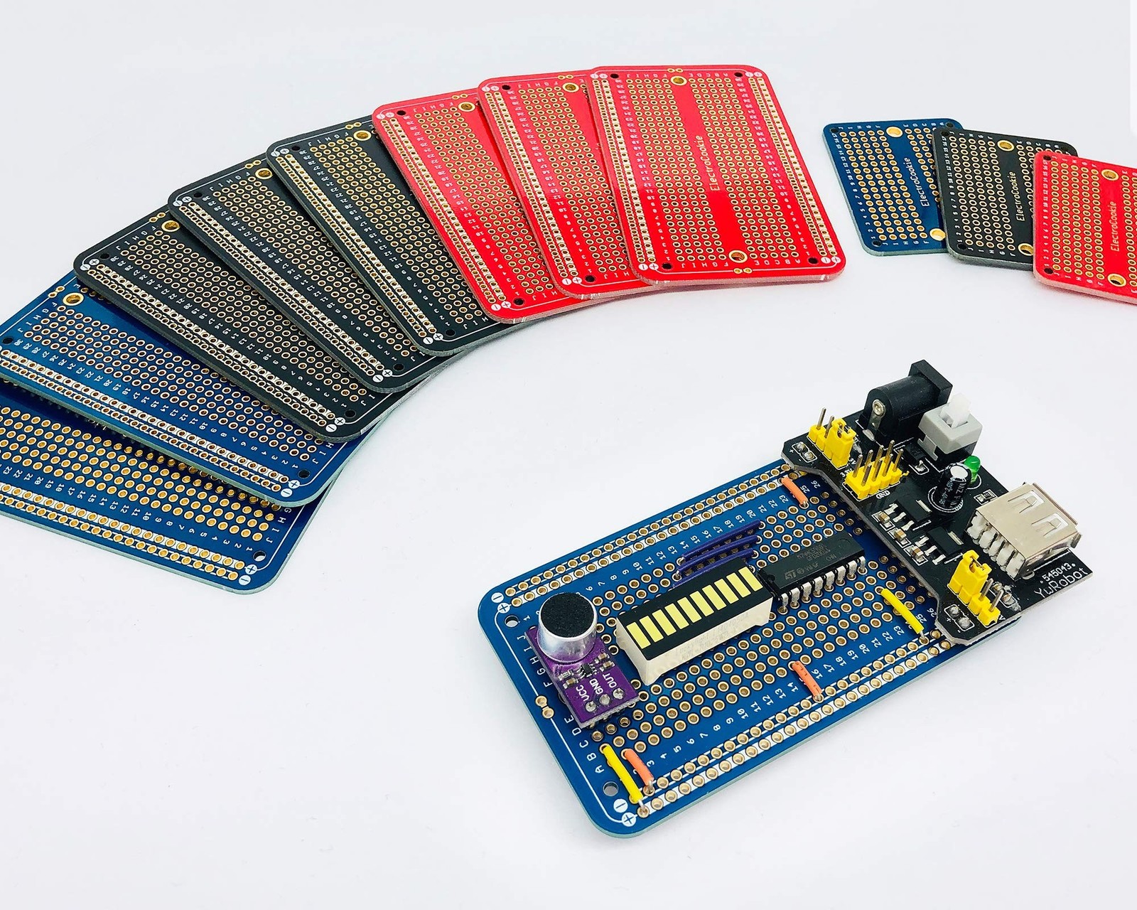 ElectroCookie Solderable Breadboard PCB Board for Electronics Projects Compat...