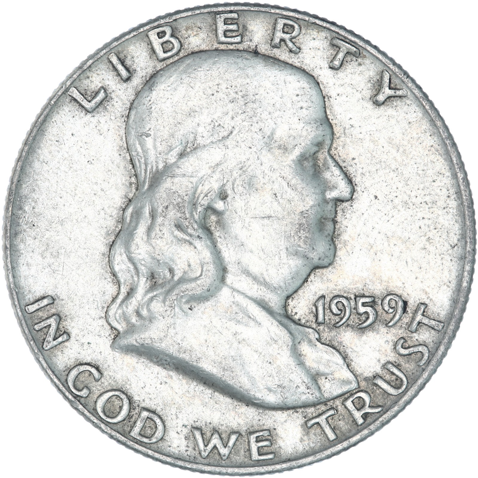 1959 (P) Franklin Half Dollar Very Fine 90% Silver