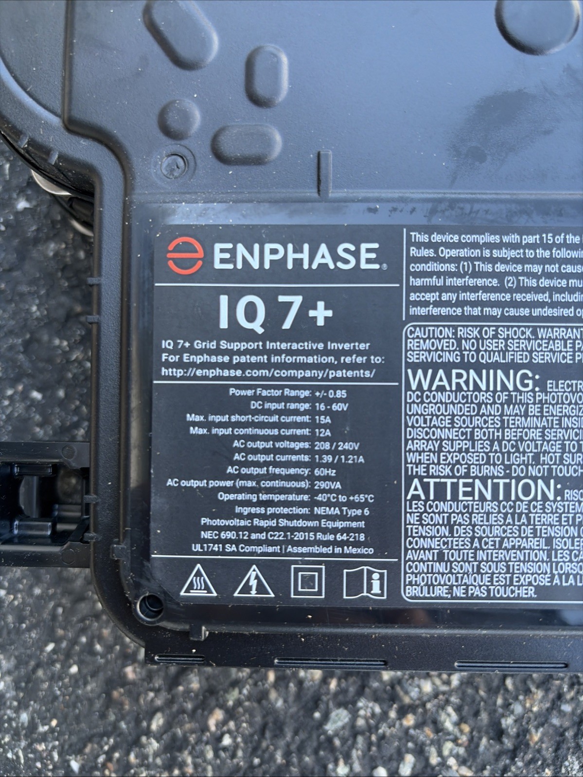 Enphase IQ7PLUS-72-2-US