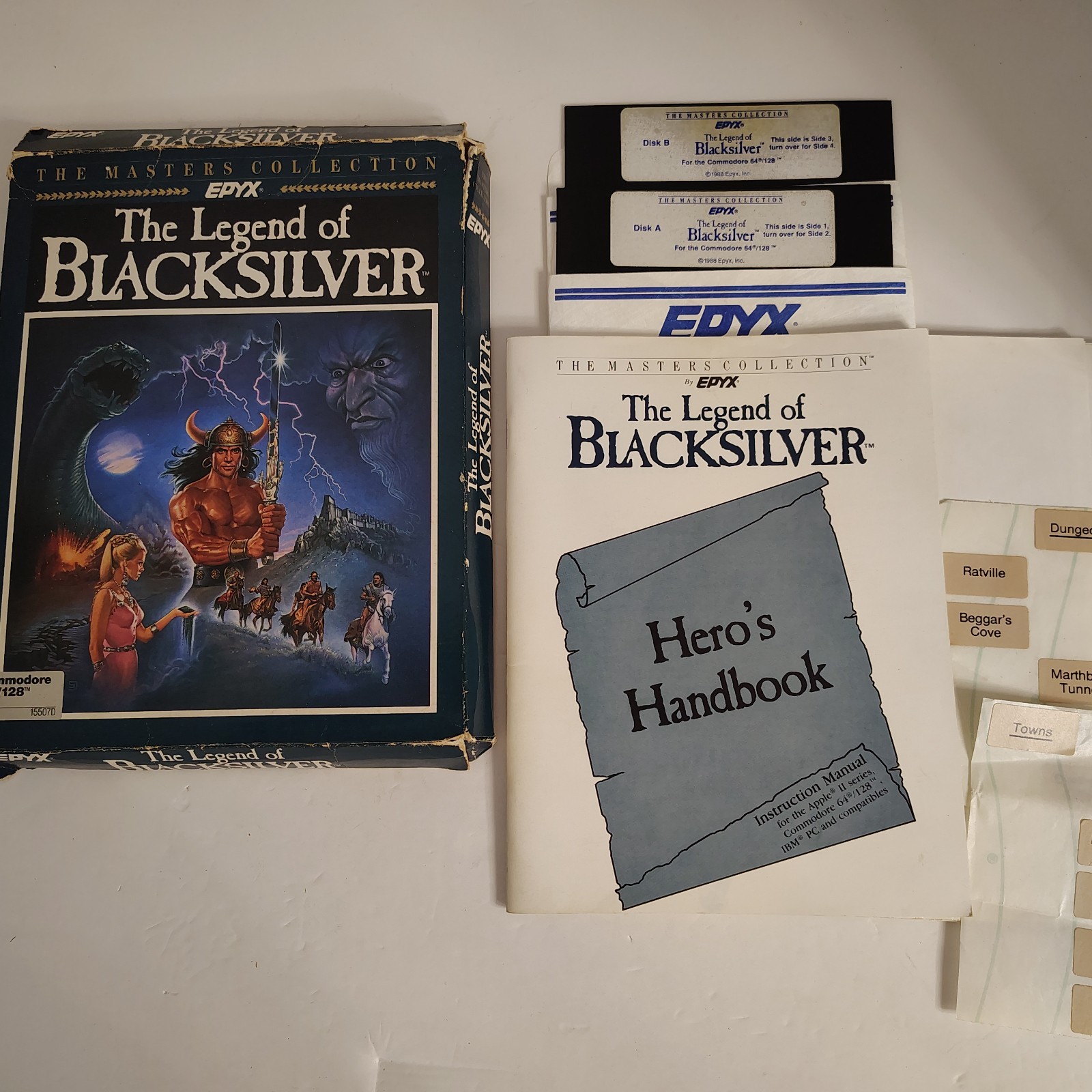 The Legend of Blacksilver – Commodore 64/128 – CIB – Tested & Working