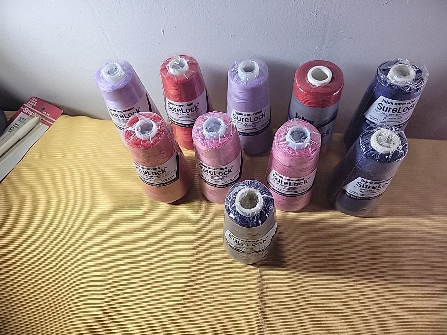 10 large open spools thread -Maxilock -Talon Surelock - Mixed Color