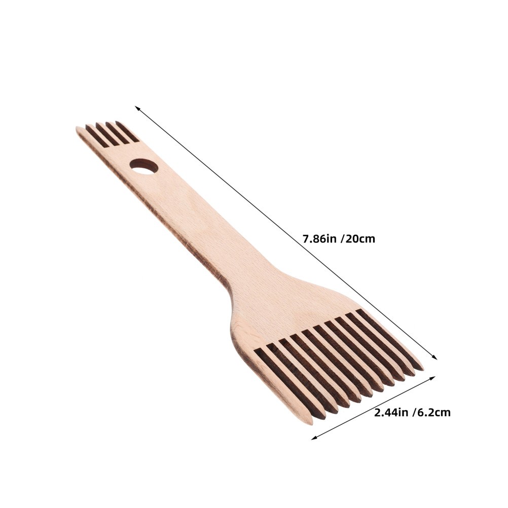 2 Pcs Loom Set Weave Comb Hand Weaving Tools Double-ended Machine