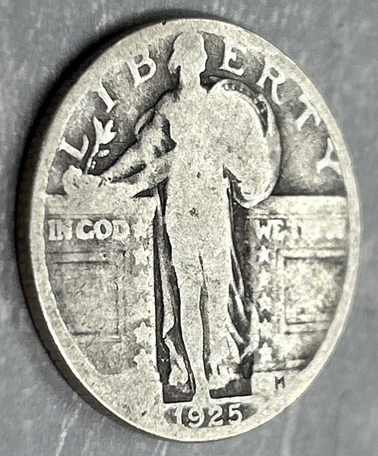 1925-P Standing Liberty 25c Quarter 90% Silver