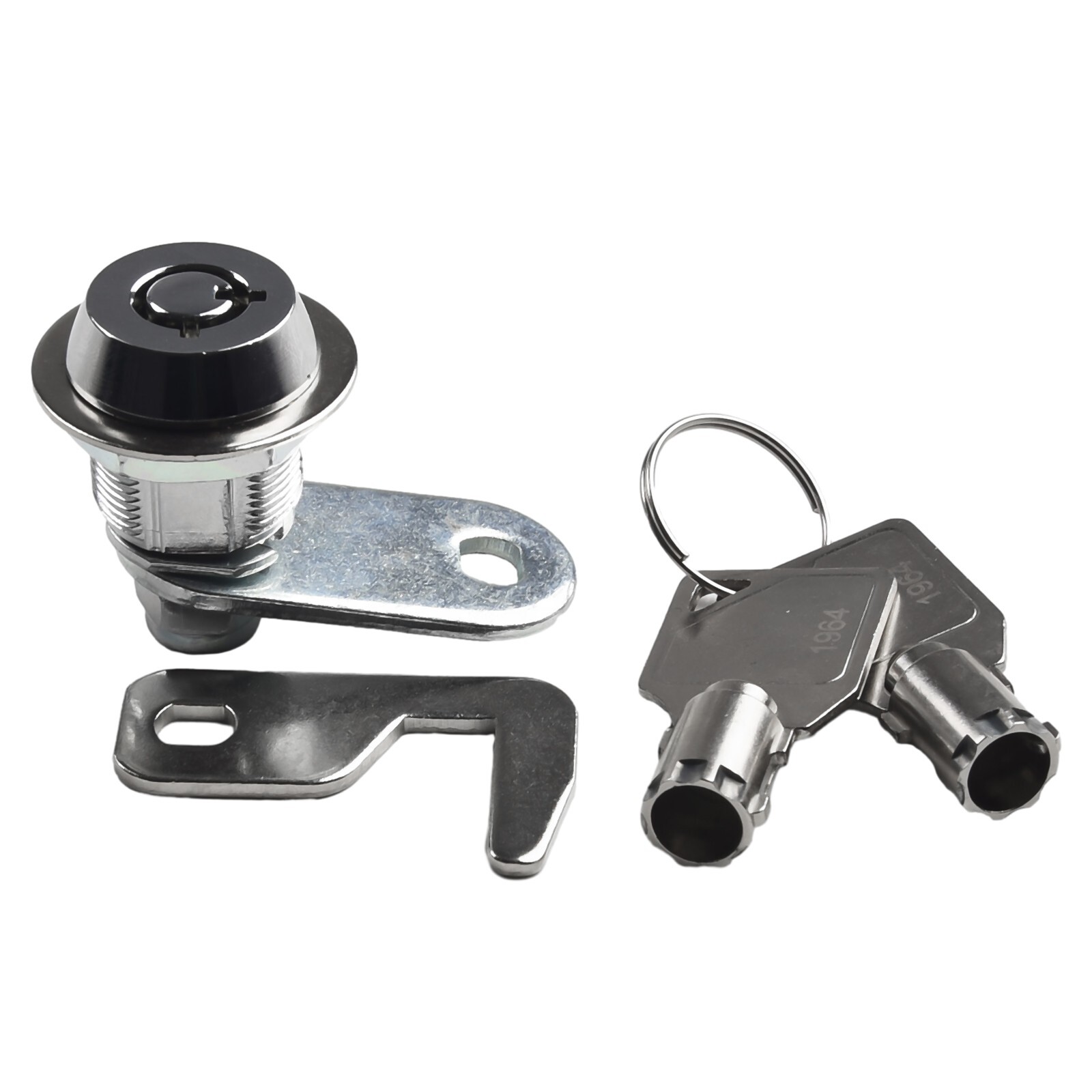 Secure and Reliable Chrome Finish Camlock with Keys Tool Box Replacement Lock