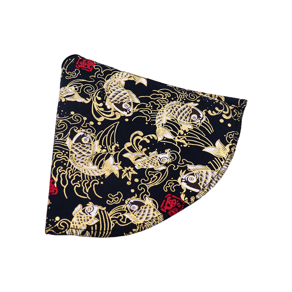 For  AT/MT Transmission Sakura Black Wave Koi Fish Shift Boot Cover Universal V2