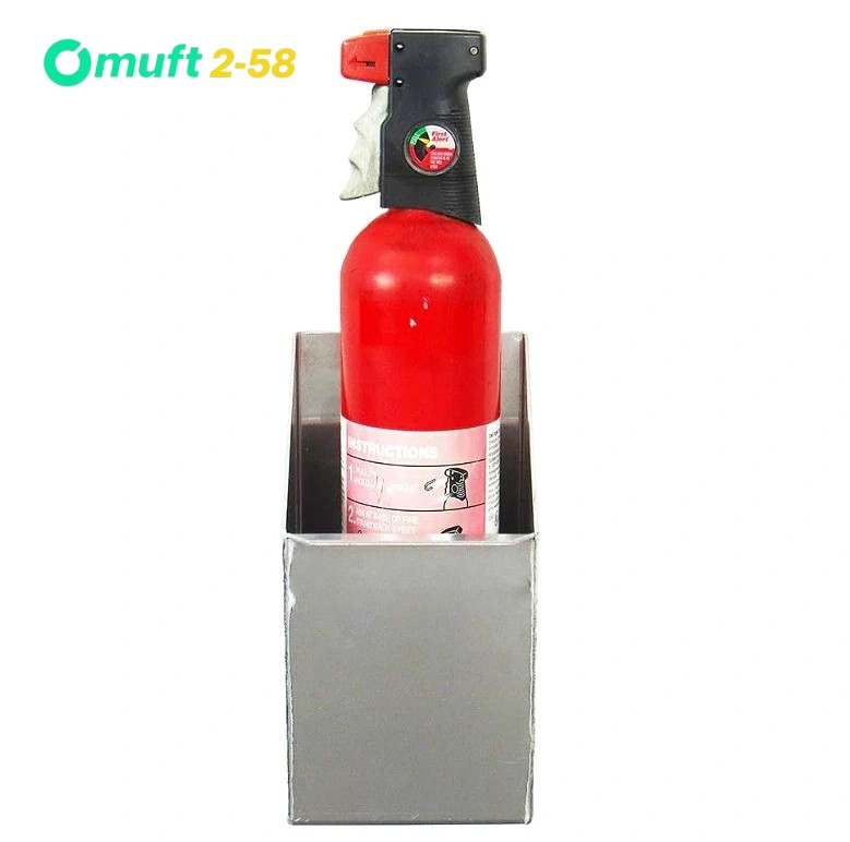 Aluminum Fire Extinguisher Holder Bracket Rack for Trailer Garage Shop Silver