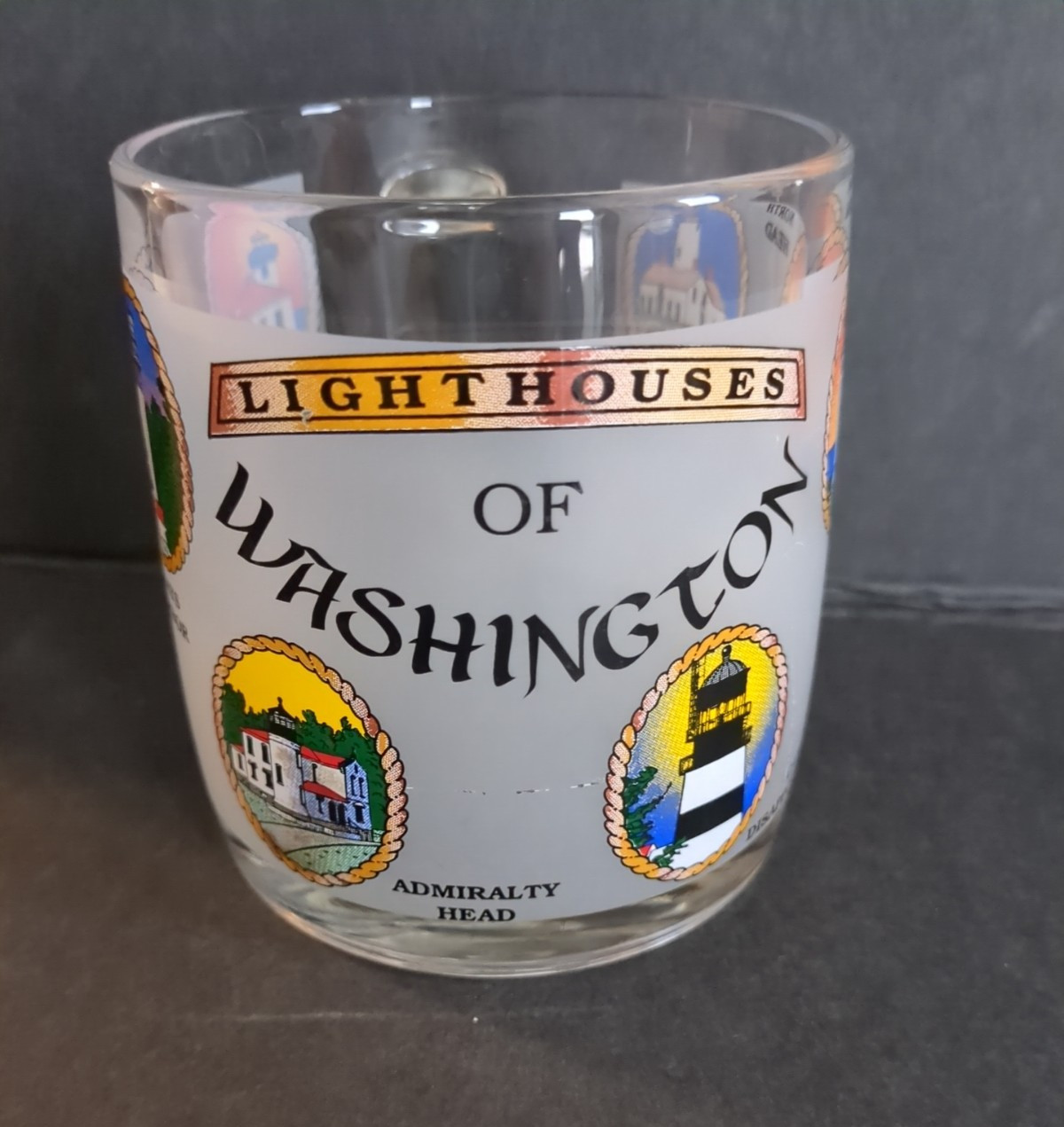 Lighthouses Of Washington Glass Coffee Mug