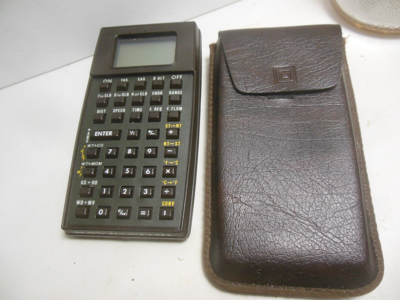 Vint Navtronic Flight Computer Navigator Calculator w case Untested Parts Repair