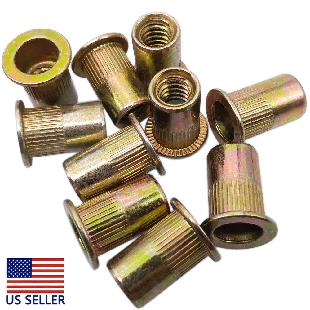 20PCS M10 x 1.7 x 21mm LFK Steel Rivet Nut Rivnut Insert Nutsert