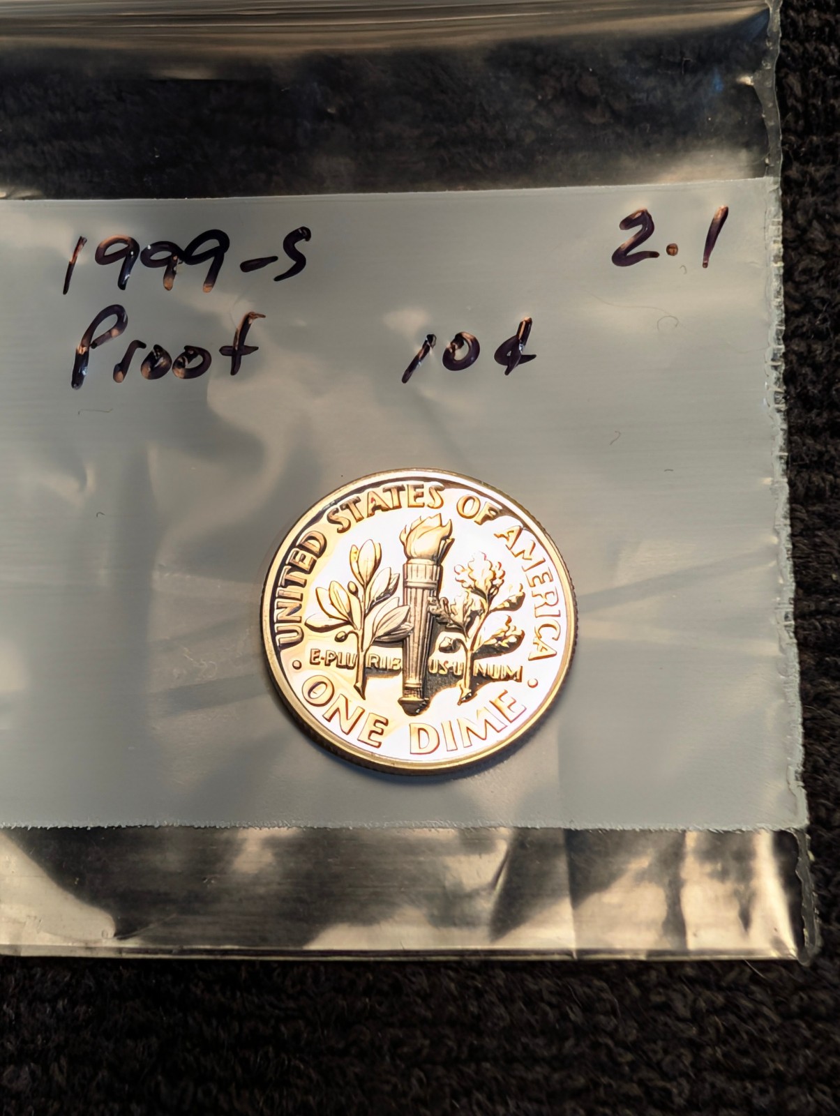 1999-S Proof Roosevelt Dime ** From Proof Set **